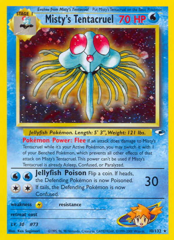 Gym Heroes Holo Misty's Tentacruel #10/132 unlimited